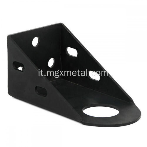 Caratta staffa di supporto per supporto in metallo nero rivestimento in polvere